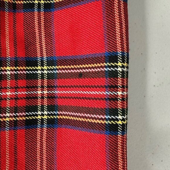 Michele Tartan Plaid Pleated Shorts Womens Size 10 Red NOS Vintage Preppy New - Picture 7 of 16